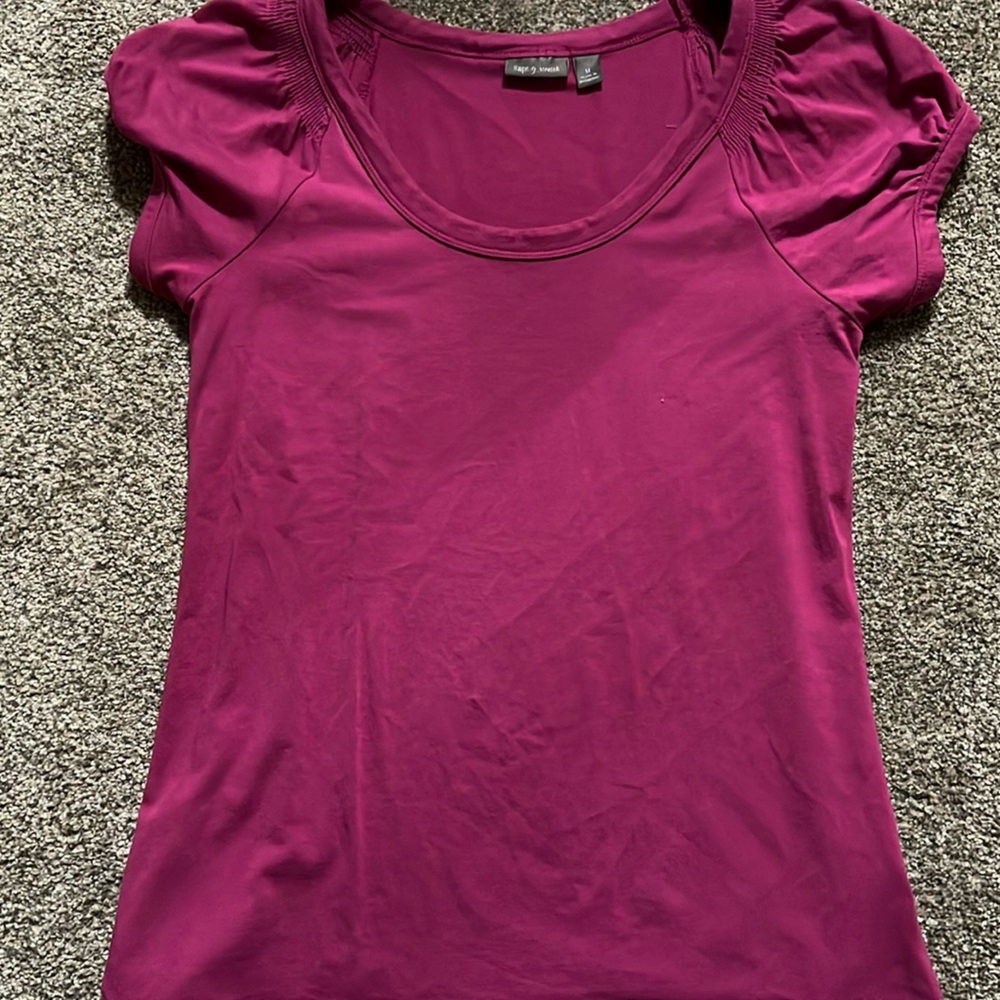 Rich Maroon Apt 9 women medium shirt